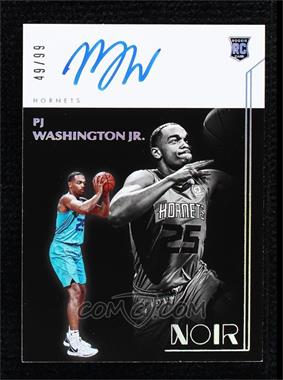 2019-20 Panini Noir - [Base] #397 - Rookie Autographs - PJ Washington Jr. /99