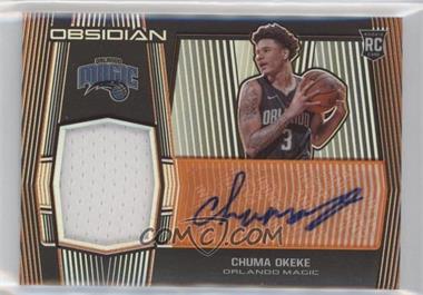 2019-20 Panini Obsidian - [Base] - Electric Etch Orange #237 - Rookie Jersey Autographs - Chuma Okeke /50