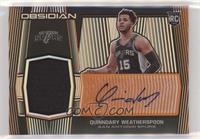 Rookie Jersey Autographs - Quinndary Weatherspoon #/50