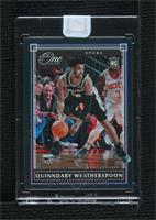 Rookies - Quinndary Weatherspoon [Uncirculated] #/5