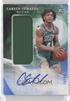 Rookie Jersey Autographs - Carsen Edwards [EX to NM] #/49