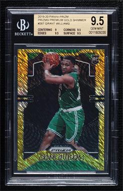 2019-20 Panini Prizm - [Base] - 1st Off the Line Gold Shimmer #267 - Rookie - Grant Williams /10 [BGS 9.5 GEM MINT]