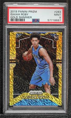 2019-20 Panini Prizm - [Base] - 1st Off the Line Gold Shimmer #283 - Rookie - Isaiah Roby /10 [PSA 9 MINT]