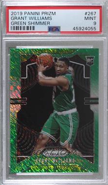 2019-20 Panini Prizm - [Base] - 1st Off the Line Green Shimmer #267 - Rookie - Grant Williams /25 [PSA 9 MINT]