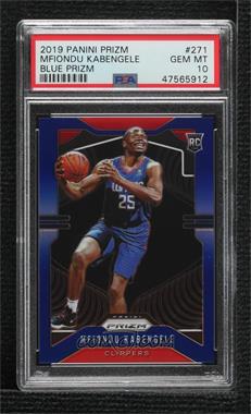 2019-20 Panini Prizm - [Base] - Blue Prizm #271 - Rookie - Mfiondu Kabengele /199 [PSA 10 GEM MT]