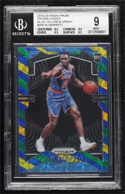 2019-20 Panini Prizm - [Base] - Choice Blue Yellow & Green Prizm #250 - Rookie - RJ Barrett [BGS 9 MINT]