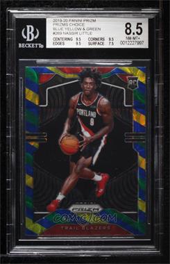 2019-20 Panini Prizm - [Base] - Choice Blue Yellow & Green Prizm #269 - Rookie - Nassir Little [BGS 8.5 NM‑MT+]