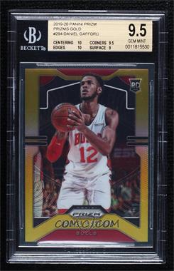 2019-20 Panini Prizm - [Base] - Gold Prizm #294 - Rookie - Daniel Gafford /10 [BGS 9.5 GEM MINT]