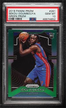 2019-20 Panini Prizm - [Base] - Green Prizm #261 - Rookie - Sekou Doumbouya [PSA 10 GEM MT]