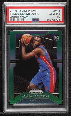 2019-20 Panini Prizm - [Base] - Green Prizm #261 - Rookie - Sekou Doumbouya [PSA 10 GEM MT]