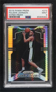 2019-20 Panini Prizm - [Base] - Hyper Prizm #273 - Rookie - Keldon Johnson [PSA 9 MINT]