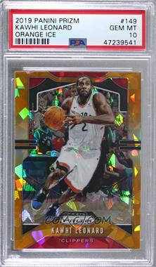 2019-20 Panini Prizm - [Base] - Orange Ice Prizm #149 - Kawhi Leonard [PSA 10 GEM MT]