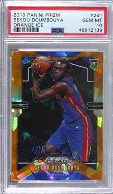 2019-20 Panini Prizm - [Base] - Orange Ice Prizm #261 - Rookie - Sekou Doumbouya [PSA 10 GEM MT]