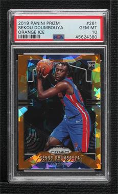 2019-20 Panini Prizm - [Base] - Orange Ice Prizm #261 - Rookie - Sekou Doumbouya [PSA 10 GEM MT]