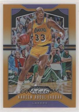 2019-20 Panini Prizm - [Base] - Orange Prizm #20 - Kareem Abdul-Jabbar /49