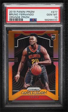 2019-20 Panini Prizm - [Base] - Orange Prizm #277 - Rookie - Bruno Fernando /49 [PSA 10 GEM MT]