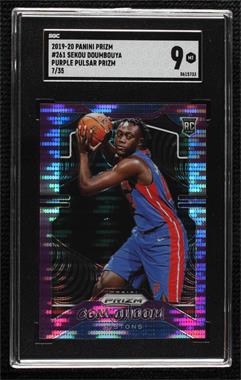 2019-20 Panini Prizm - [Base] - Purple Pulsar Prizm #261 - Rookie - Sekou Doumbouya /35 [SGC 9 MINT]