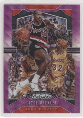 2019-20 Panini Prizm - [Base] - Purple Wave Prizm #23 - Clyde Drexler