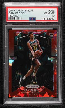 2019-20 Panini Prizm - [Base] - Red Ice Prizm #256 - Rookie - Cam Reddish [PSA 10 GEM MT]