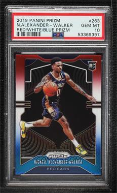 2019-20 Panini Prizm - [Base] - Red White & Blue Prizm #263 - Rookie - Nickeil Alexander-Walker [PSA 10 GEM MT]