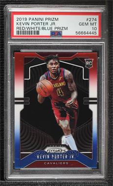 2019-20 Panini Prizm - [Base] - Red White & Blue Prizm #274 - Rookie - Kevin Porter Jr. [PSA 10 GEM MT]