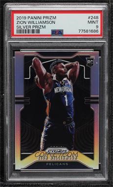 2019-20 Panini Prizm - [Base] - Silver Prizm #248 - Rookie - Zion Williamson [PSA 9 MINT]