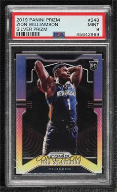 2019-20 Panini Prizm - [Base] - Silver Prizm #248 - Rookie - Zion Williamson [PSA 9 MINT]