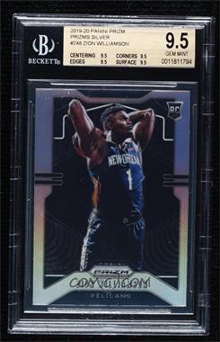 2019-20 Panini Prizm - [Base] - Silver Prizm #248 - Rookie - Zion Williamson [BGS 9.5 GEM MINT]