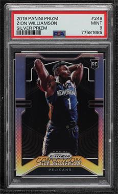 2019-20 Panini Prizm - [Base] - Silver Prizm #248 - Rookie - Zion Williamson [PSA 9 MINT]