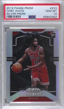 2019-20 Panini Prizm - [Base] - Silver Prizm #253 - Rookie - Coby White [PSA 10 GEM MT]