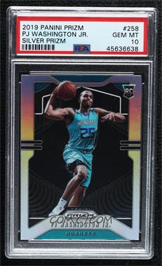 2019-20 Panini Prizm - [Base] - Silver Prizm #258 - Rookie - PJ Washington Jr. [PSA 10 GEM MT]