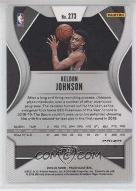 2019-20 Panini Prizm - [Base] - Silver Prizm #273 - Keldon Johnson - Courtesy of COMC.com