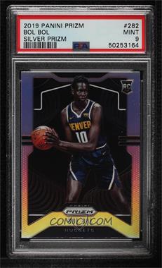 2019-20 Panini Prizm - [Base] - Silver Prizm #282 - Rookie - Bol Bol [PSA 9 MINT]