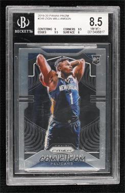 2019-20 Panini Prizm - [Base] #248.1 - Rookie - Zion Williamson (Ball Behind Head) [BGS 8.5 NM‑MT+]