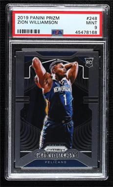 2019-20 Panini Prizm - [Base] #248.1 - Rookie - Zion Williamson (Ball Behind Head) [PSA 9 MINT]