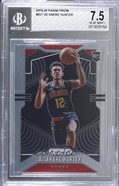 2019-20 Panini Prizm - [Base] #251.1 - Rookie - De'Andre Hunter (Jersey Number Visible) [BGS 7.5 NEAR MINT+]