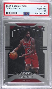 2019-20 Panini Prizm - [Base] #253.1 - Rookie - Coby White (Ball in Right Hand) [PSA 10 GEM MT]