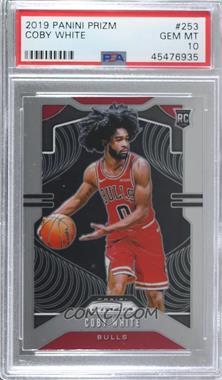 2019-20 Panini Prizm - [Base] #253.1 - Rookie - Coby White (Ball in Right Hand) [PSA 10 GEM MT]