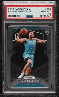 2019-20 Panini Prizm - [Base] #258.1 - Rookie - PJ Washington Jr. (Ball in Right Hand) [PSA 10 GEM MT]