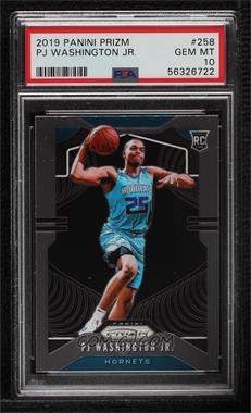 2019-20 Panini Prizm - [Base] #258.1 - Rookie - PJ Washington Jr. (Ball in Right Hand) [PSA 10 GEM MT]