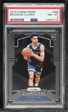 2019-20 Panini Prizm - [Base] #266 - Rookie - Brandon Clarke [PSA 8 NM‑MT]