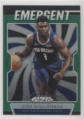 2019-20 Panini Prizm - Emergent - Green Prizm #7 - Zion Williamson