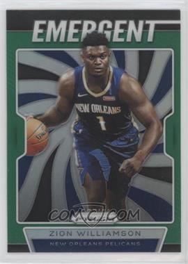 2019-20 Panini Prizm - Emergent - Green Prizm #7 - Zion Williamson