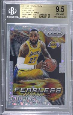 2019-20 Panini Prizm - Fearless - Fast Break #3 - LeBron James [BGS 9.5 GEM MINT]