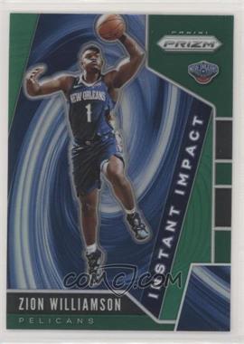 2019-20 Panini Prizm - Instant Impact - Green Prizm #2 - Zion Williamson