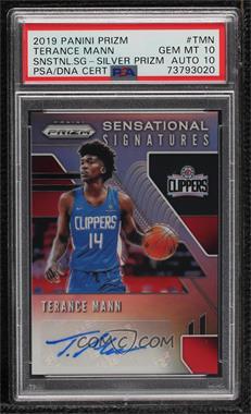 2019-20 Panini Prizm - Sensational Signatures - Silver Prizm #SS-TMN - Terance Mann [PSA 10 GEM MT]