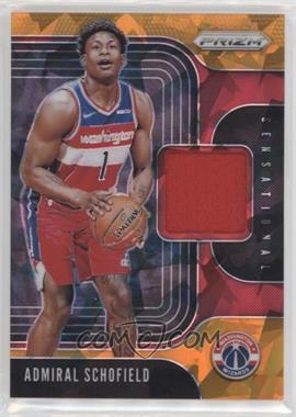 2019-20 Panini Prizm - Sensational Swatches Jersey - Orange Ice #SS-ASC - Admiral Schofield