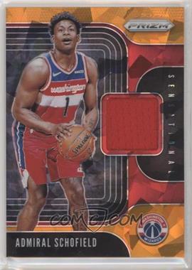 2019-20 Panini Prizm - Sensational Swatches Jersey - Orange Ice #SS-ASC - Admiral Schofield