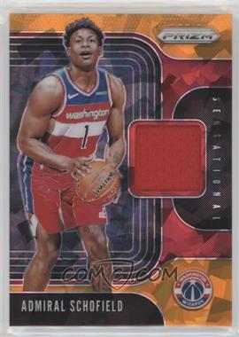 2019-20 Panini Prizm - Sensational Swatches Jersey - Orange Ice #SS-ASC - Admiral Schofield