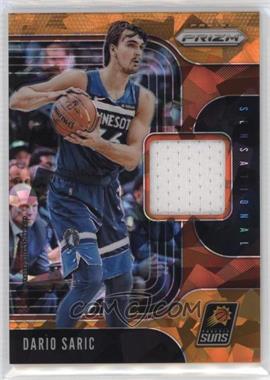 2019-20 Panini Prizm - Sensational Swatches Jersey - Orange Ice #SS-DSI - Dario Saric